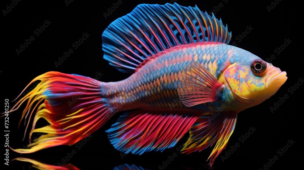 Pseudocrenilabrus multicolor fish