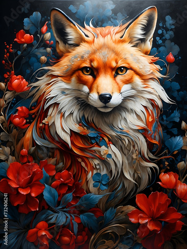 the fox unfolds with striking beauty