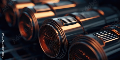 A detailed close-up shot of a bunch of metal pipes. This image can be used to depict industrial settings, plumbing, construction, or infrastructure projects