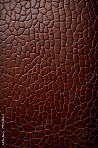 A detailed view of a brown leather surface. Versatile and suitable for various projects