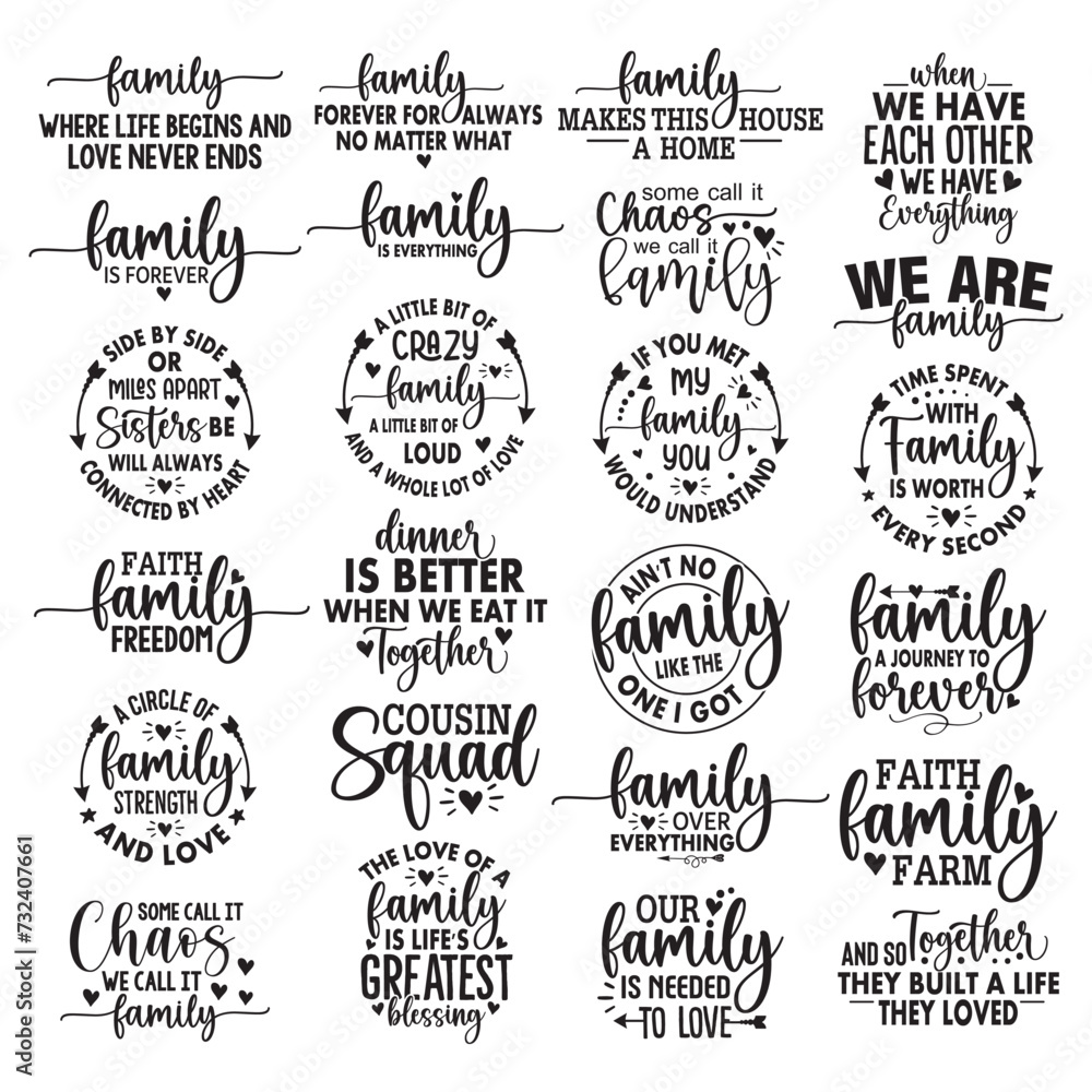 24 Family design  Bundle 