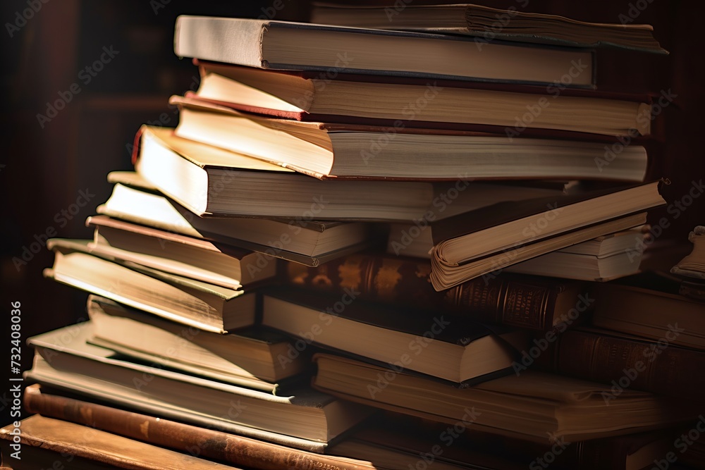 Fototapeta premium Stack of books.