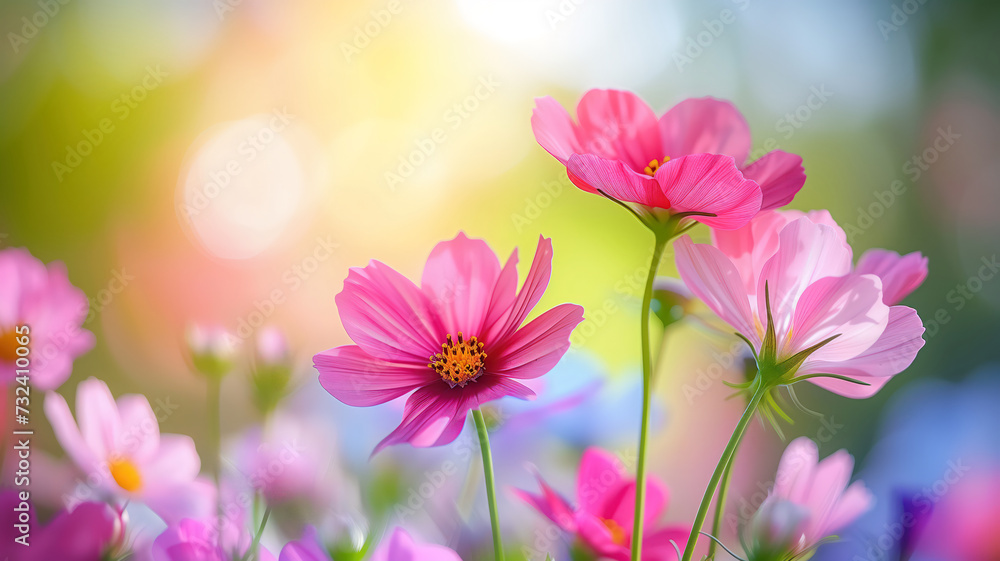 Wild spring flowers with blur effect Wild spring flowers with blur effect