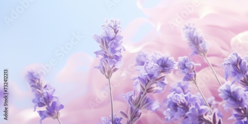 A close-up view of a bunch of purple flowers. Can be used to add a pop of color to any floral arrangement or garden design