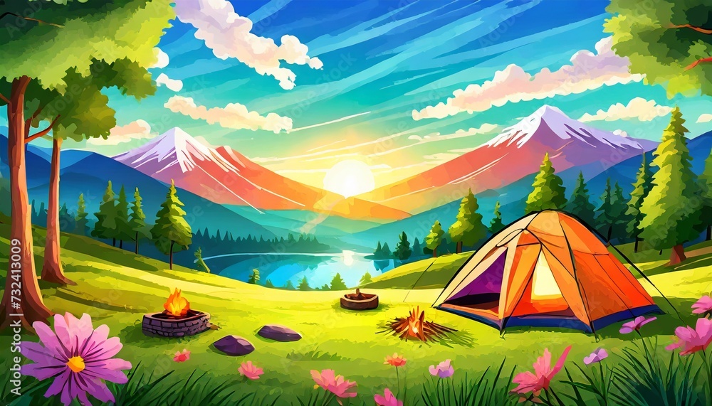 camping in the mountains camping in the mountains
