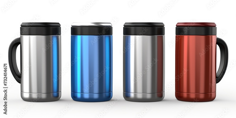 A picture featuring three different colors of thermos. Versatile and useful for various applications A picture featuring three different colors of thermos. Versatile and useful for various applications