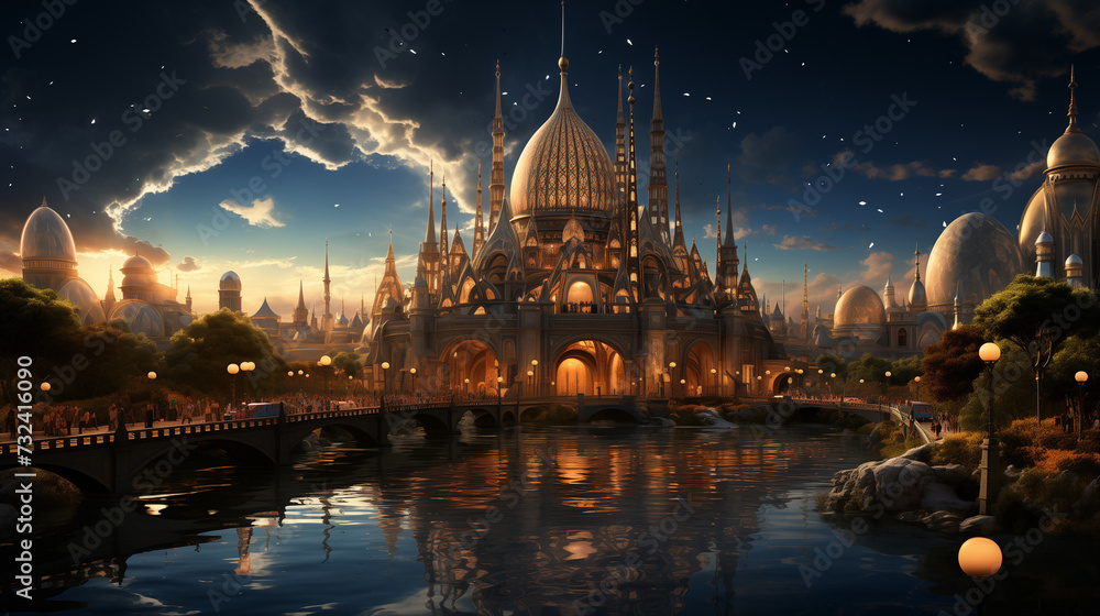 Fototapeta premium Futuristic Tajmahal