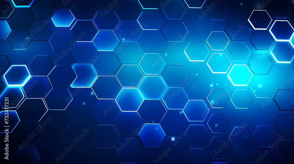 Modern science background hexagon lines and points wave flow abstract background Modern science background hexagon lines and points wave flow abstract background
