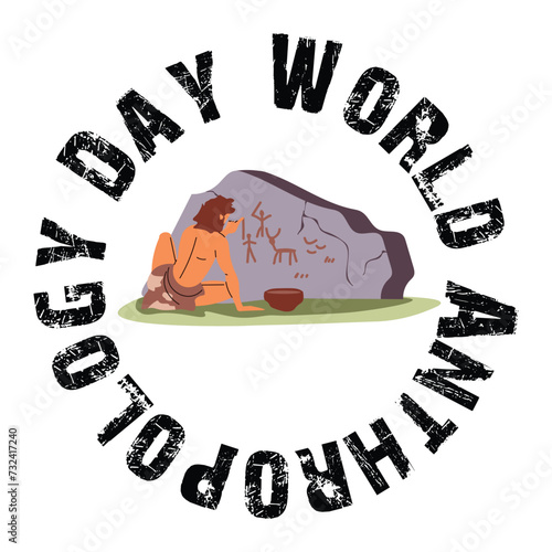 world anthropology day banner design, social media post