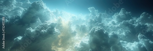 Cloudy Blue Sky Background, Background Banner