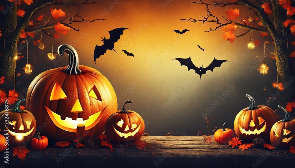 halloween background with pumpkin halloween background with pumpkin