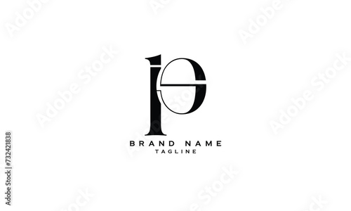 IPS, ISP, PIS, PSI, SPI, SIP, Abstract initial monogram letter alphabet logo design