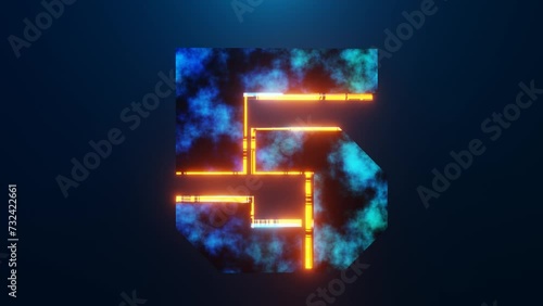 Countdown blender 4k blue color 2