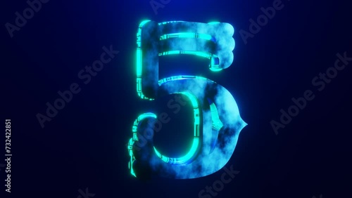 Countdown blender 4k blue color 1