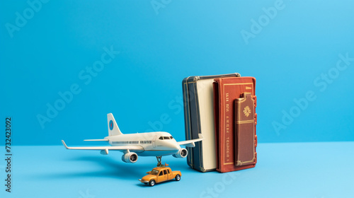airplane on the book