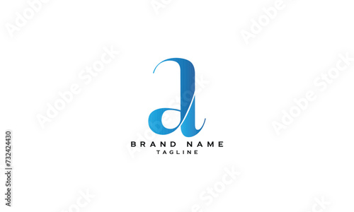 DAL, DLA, ADL, ALD, LAD, LDA, Abstract initial monogram letter alphabet logo design