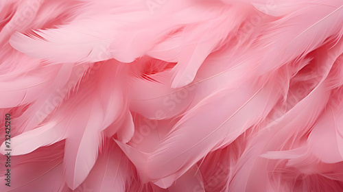Beautiful soft pink feathers background