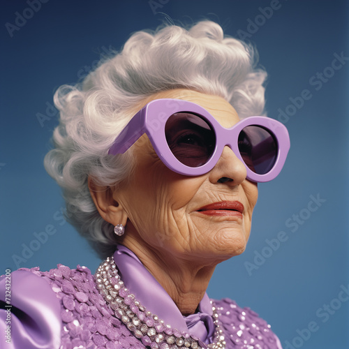 PORTRAIT OF A FASHIONABLE OLD WOMAN