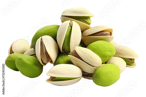 Wallpaper Mural Close-up of tasty pistachios, isolated on a Transparent background. Generative AI Torontodigital.ca