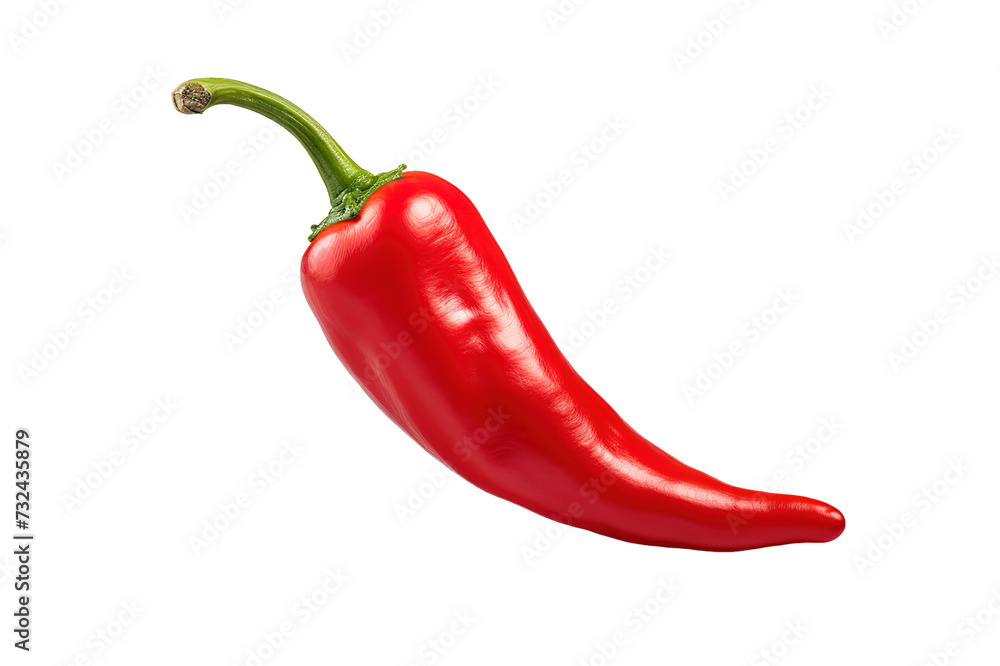 Red chili and spicy and with isolated on a Transparent background. Generative AI Red chili and spicy and with isolated on a Transparent background. Generative AI