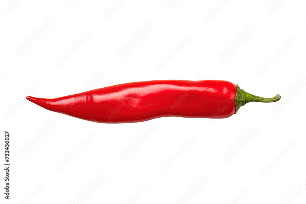 Red chili and spicy and with isolated on a Transparent background. Generative AI Red chili and spicy and with isolated on a Transparent background. Generative AI