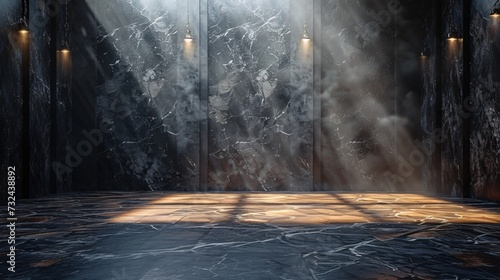 Glowing Marble Wall: A Modern Interior Design Trend Generative AI