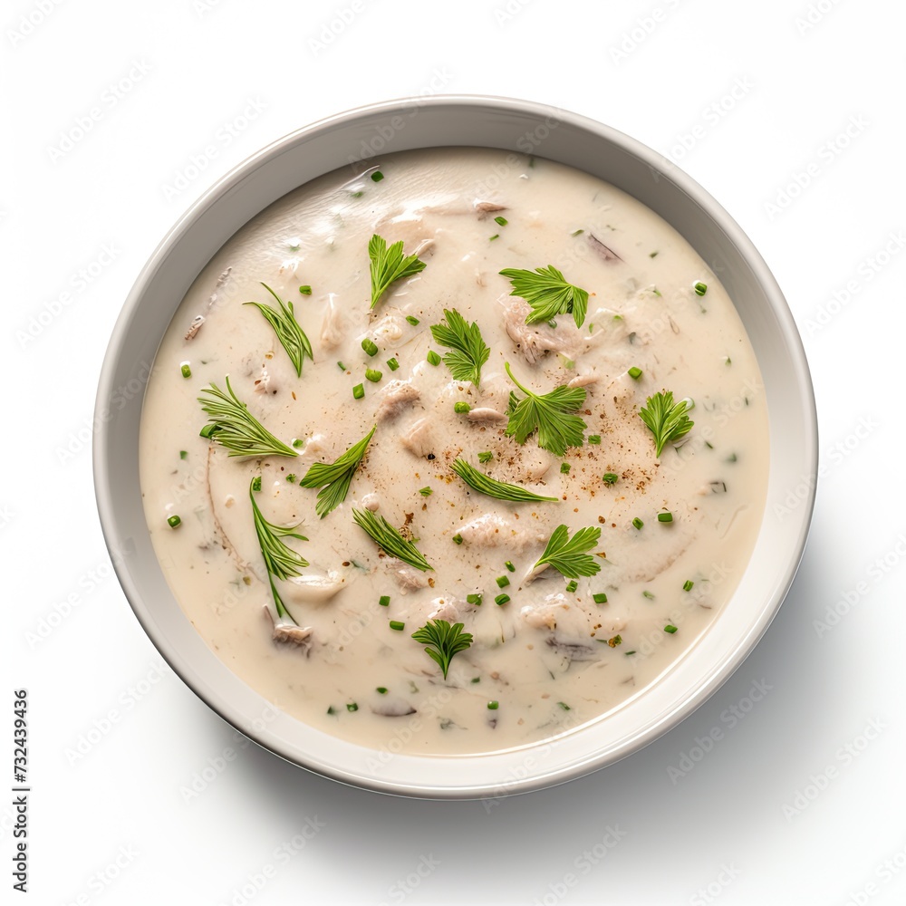 Beef soup closeup isolated on white background Beef soup closeup isolated on white background