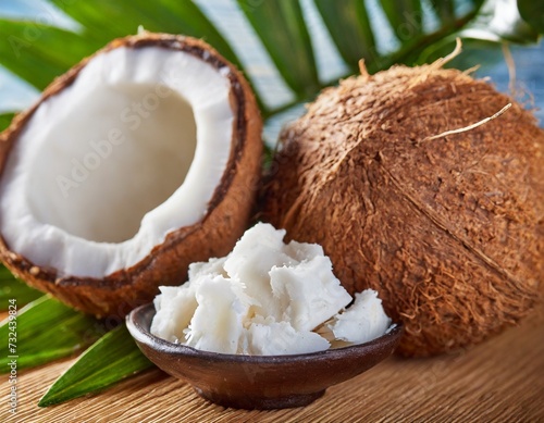 Kokosnuss mit Kokosnussöl 
