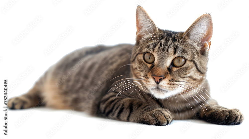  A Detailed Portrait of a Tabby Cat in Perfect Focus