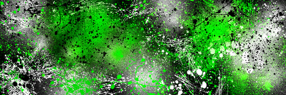Fototapeta premium high quality splash and spray wallpaper of black green paint