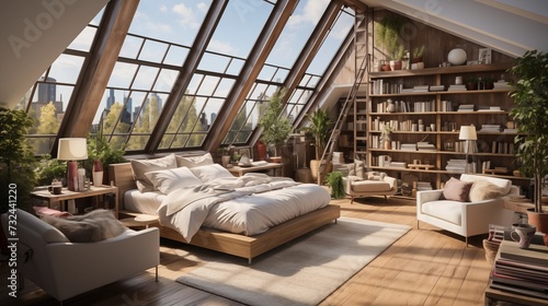 Sunny Loft Bedroom