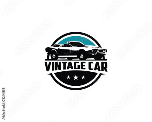 1964 Aston Martin dbs silhouette logo vector concept emblem isolated
