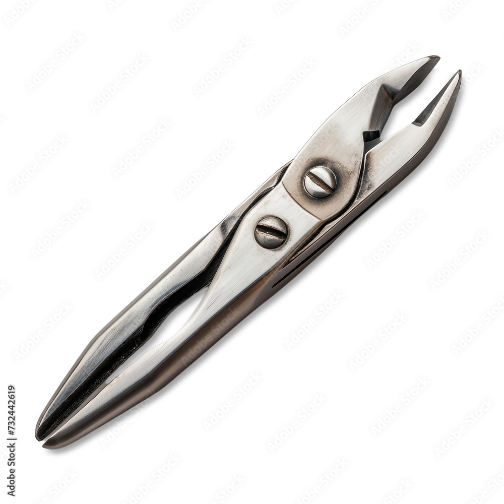 scissors, pliers isolated on white background scissors, pliers isolated on white background