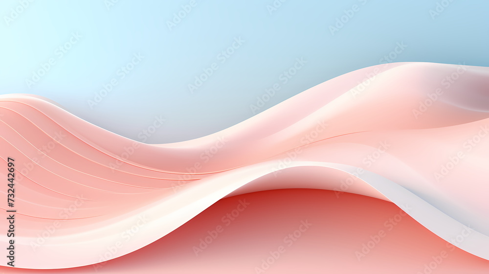 Soft pastel background with ripple pattern bring to mind relaxation, calm and sweetness, perfect for presentations, social media, wallpaper, print and craft, greeting card and gift wrapping. - obrazy, fototapety, plakaty 