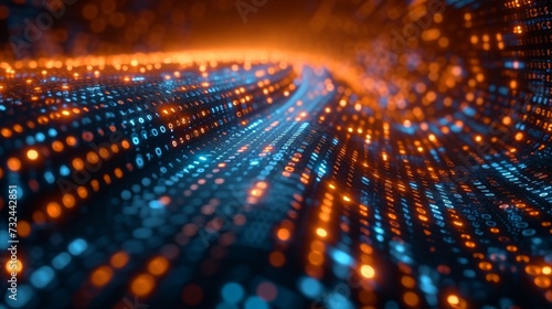 Wallpaper Mural Discover a dynamic digital landscape where ones and zeros flow ly, symbolizing the revolutionary advancements in global connectivity and information exchange. Torontodigital.ca