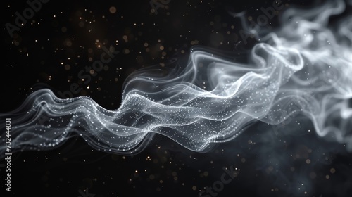 The ephemeral smoke weaves a mystical dance, shrouding the air in a haunting veil of mystery and serenity.