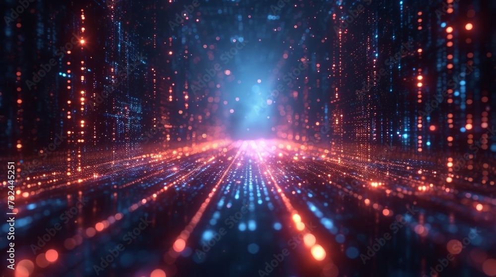Explore the infinite possibilities of the digital realm, where binary codes weave a tapestry of innovation and connectivity.