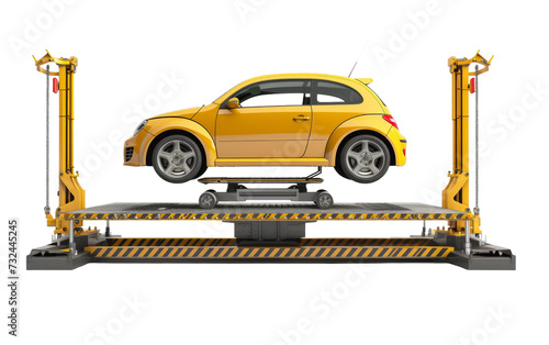 The Modern Car Lift Experience transparent background. © noman