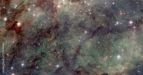 Tarantula Nebula in the Dorado constellation showcasing a part of our colorful universe, cosmos, outer space and starry sky. Video based on images by NASA and ESA.