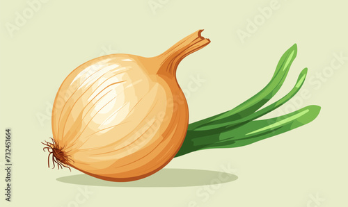 Onion vector flat minimalistic asset isolated vector style illustration