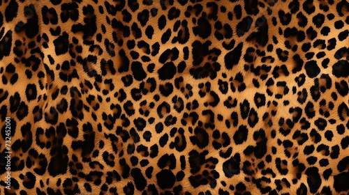 AI generated illustration of a brown background adorned with a leopard print pattern