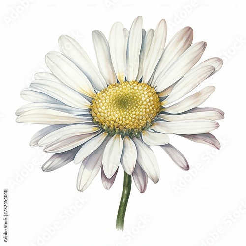 AI generated daisy flower on white background