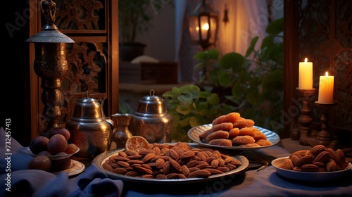 Embrace the spirit of Ramadan with the warmth and hospitality of dates and almonds.