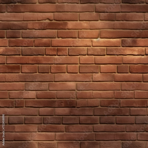 AI generated illustration of a texture of a red-brick wall