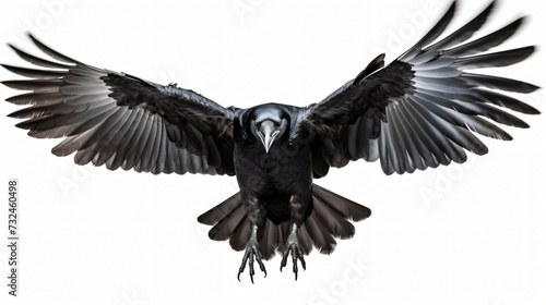 Flying raven