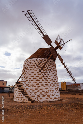 Historic Windmill in Valles de Ortega, Fuerteventura