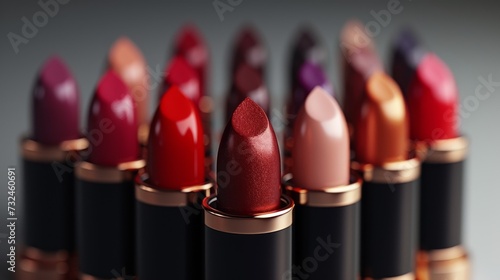 lipsticks in row 