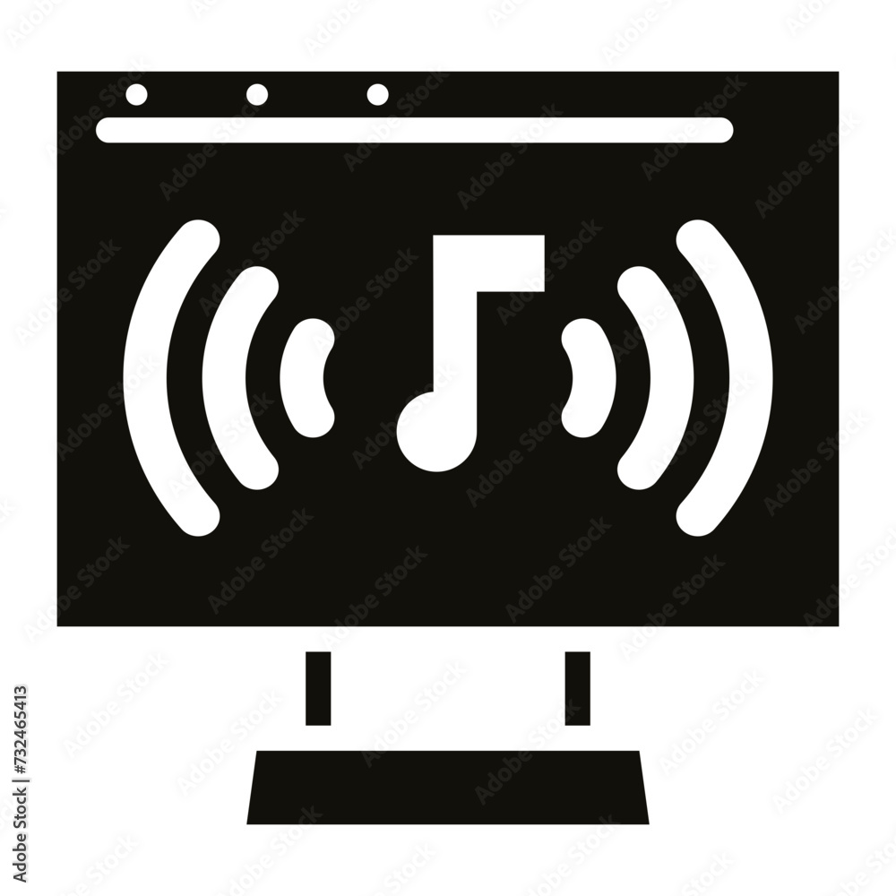 Audio Streaming icon vector image. Can be used for New Media. Audio Streaming icon vector image. Can be used for New Media.
