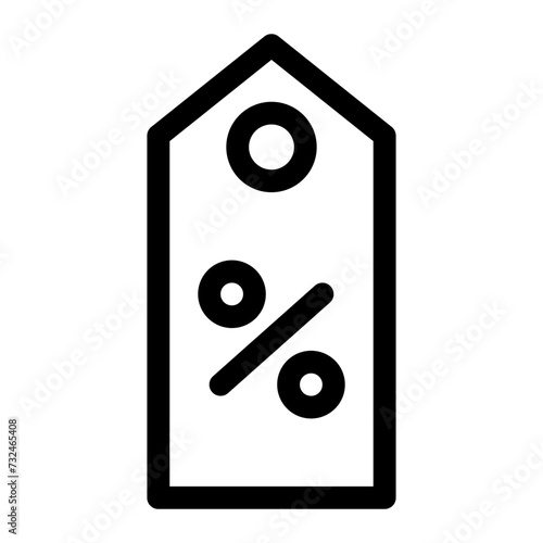 price tag line icon