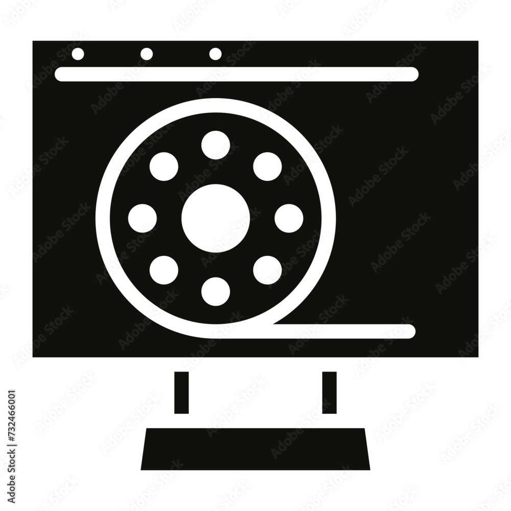 Web Series icon vector image. Can be used for New Media.